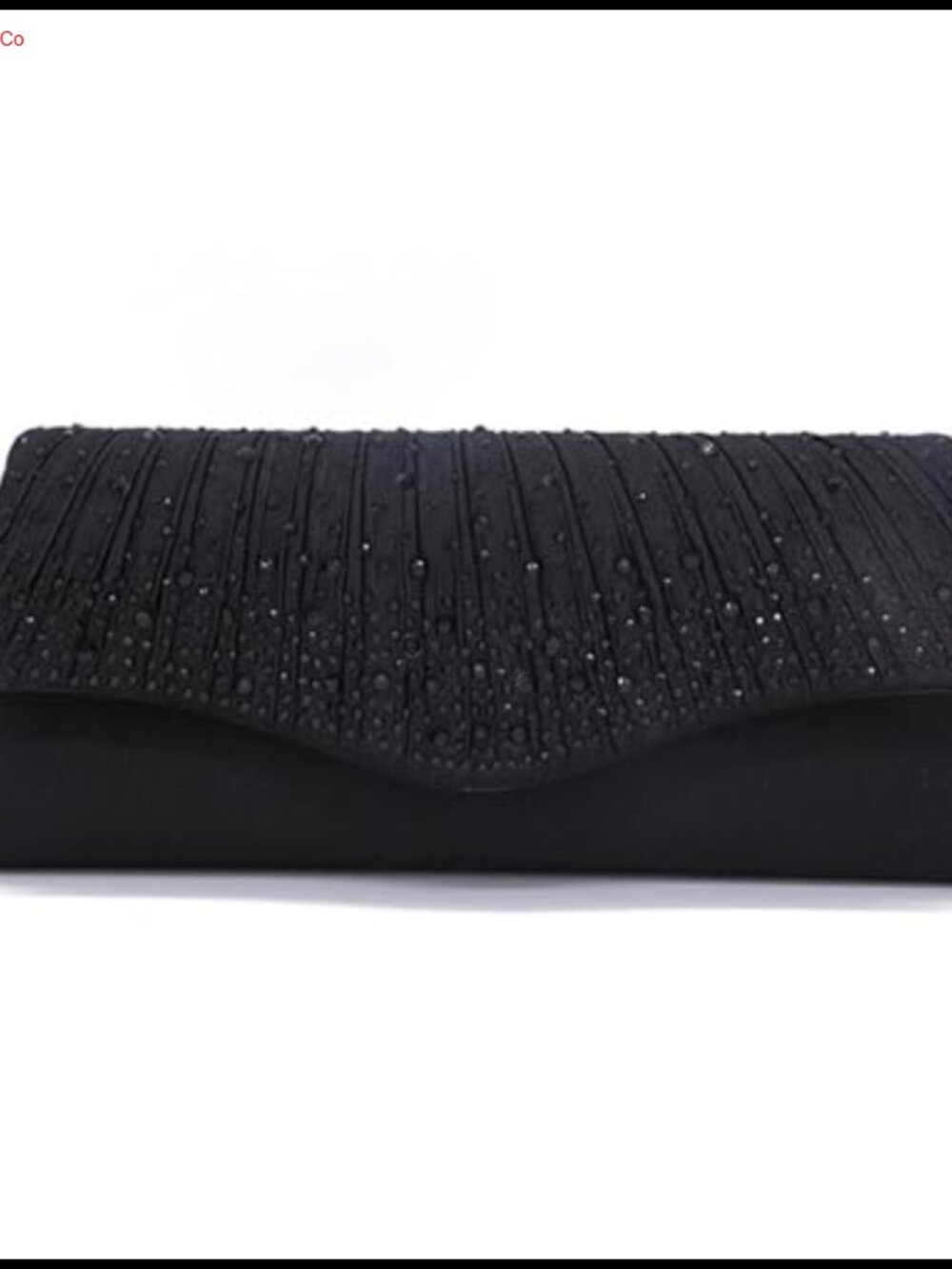 Rhinestone Envelope Clutch Purse Satin Evening Bag
